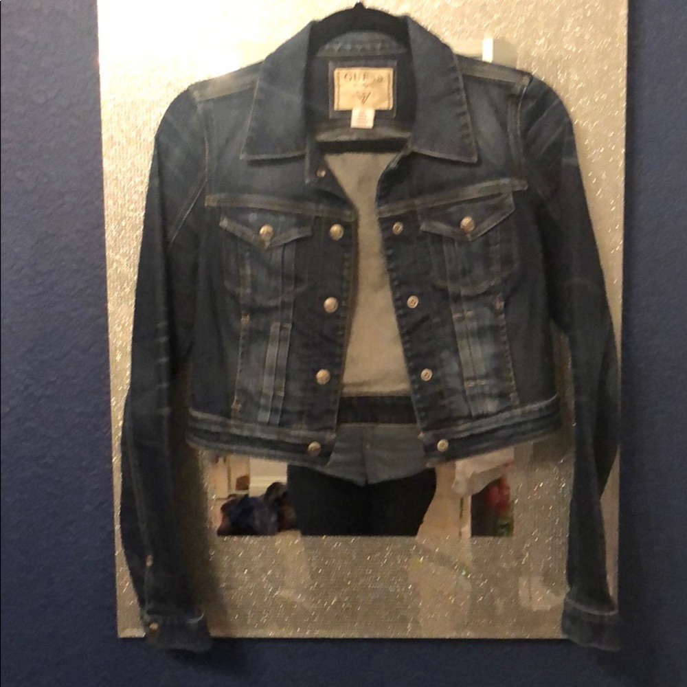 Guess jean jacket size small